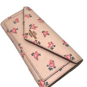 Coach Zippy Snap Envelope Long Wallet Pouch